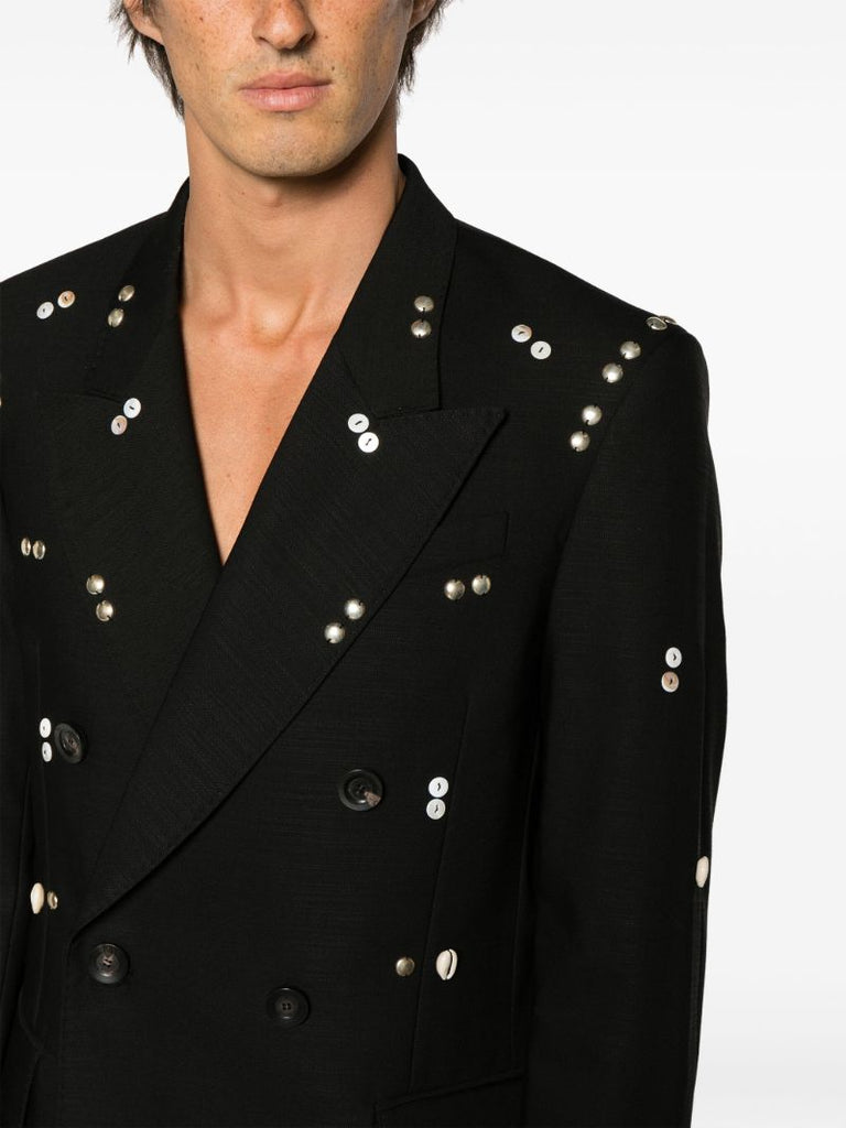 Black Dakar Wool Blazer