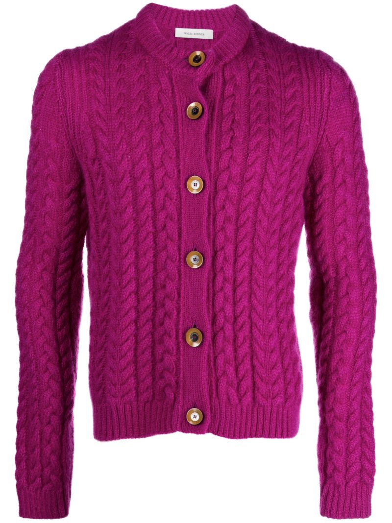 Pink Liberty Cable Knit Cardigan