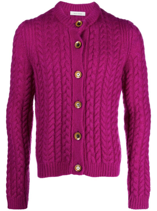 Pink Liberty Cable Knit Cardigan