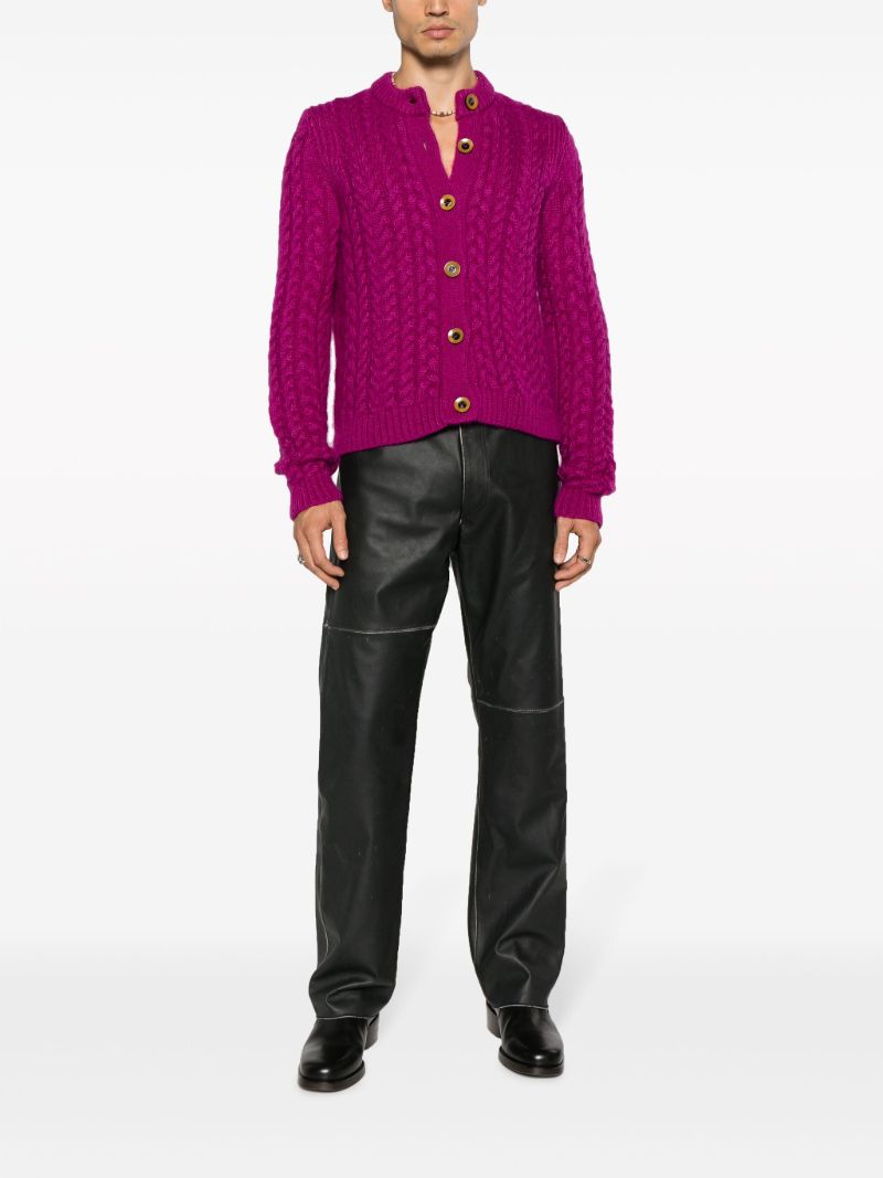 Pink Liberty Cable Knit Cardigan