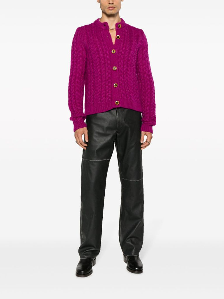 Pink Liberty Cable Knit Cardigan