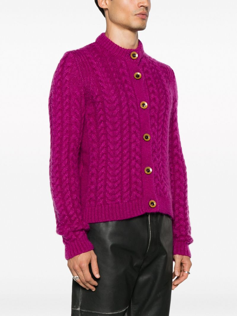 Pink Liberty Cable Knit Cardigan