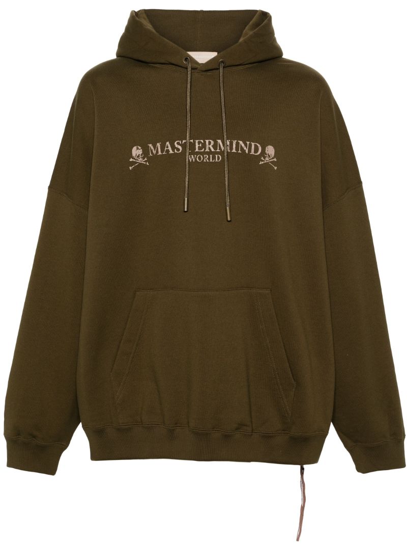 Green Logo-print Cotton Hoodie