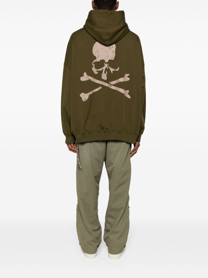 Green Logo-print Cotton Hoodie