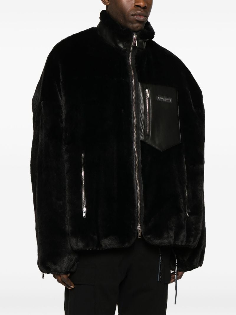 Black Faux-fur Jacket