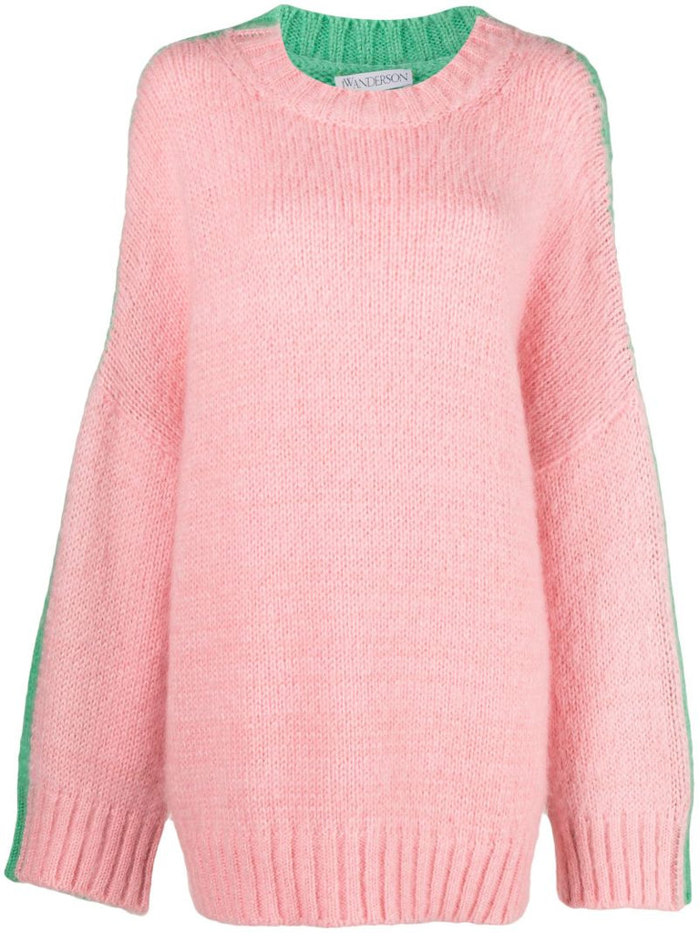 Pink Colourblock Sweater