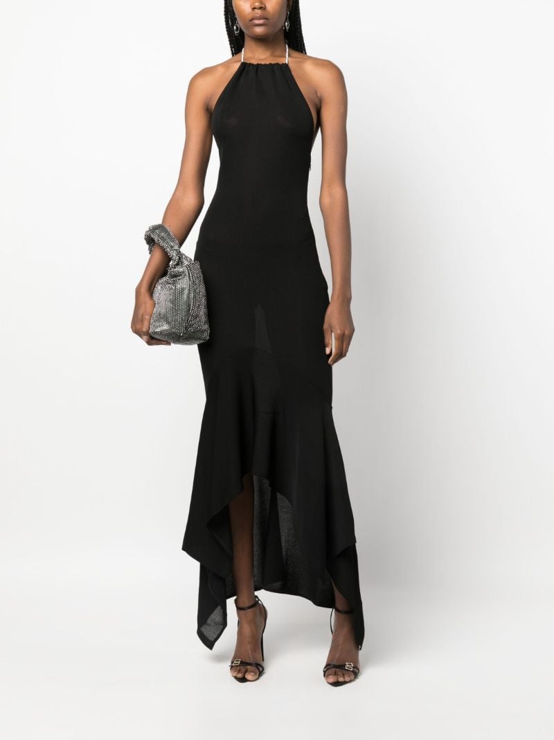 Black Halterneck Maxi Dress