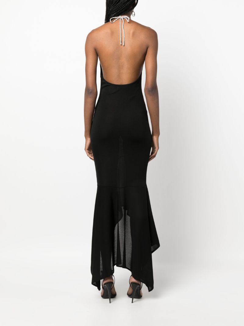Black Halterneck Maxi Dress