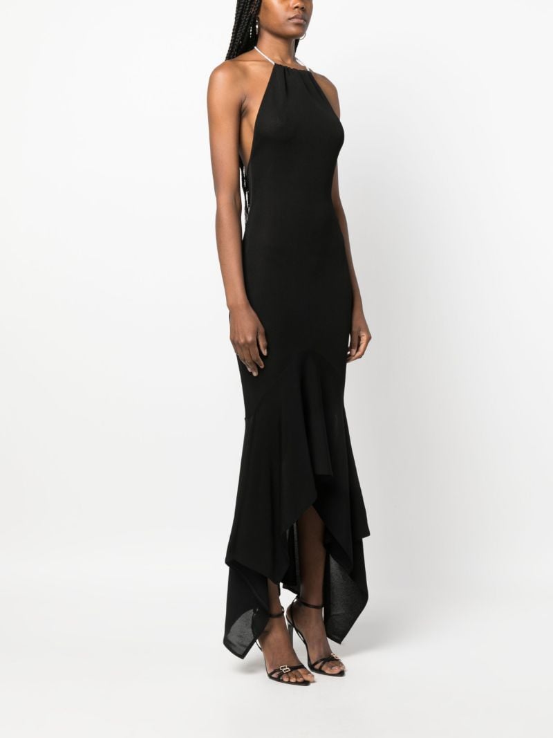 Black Halterneck Maxi Dress