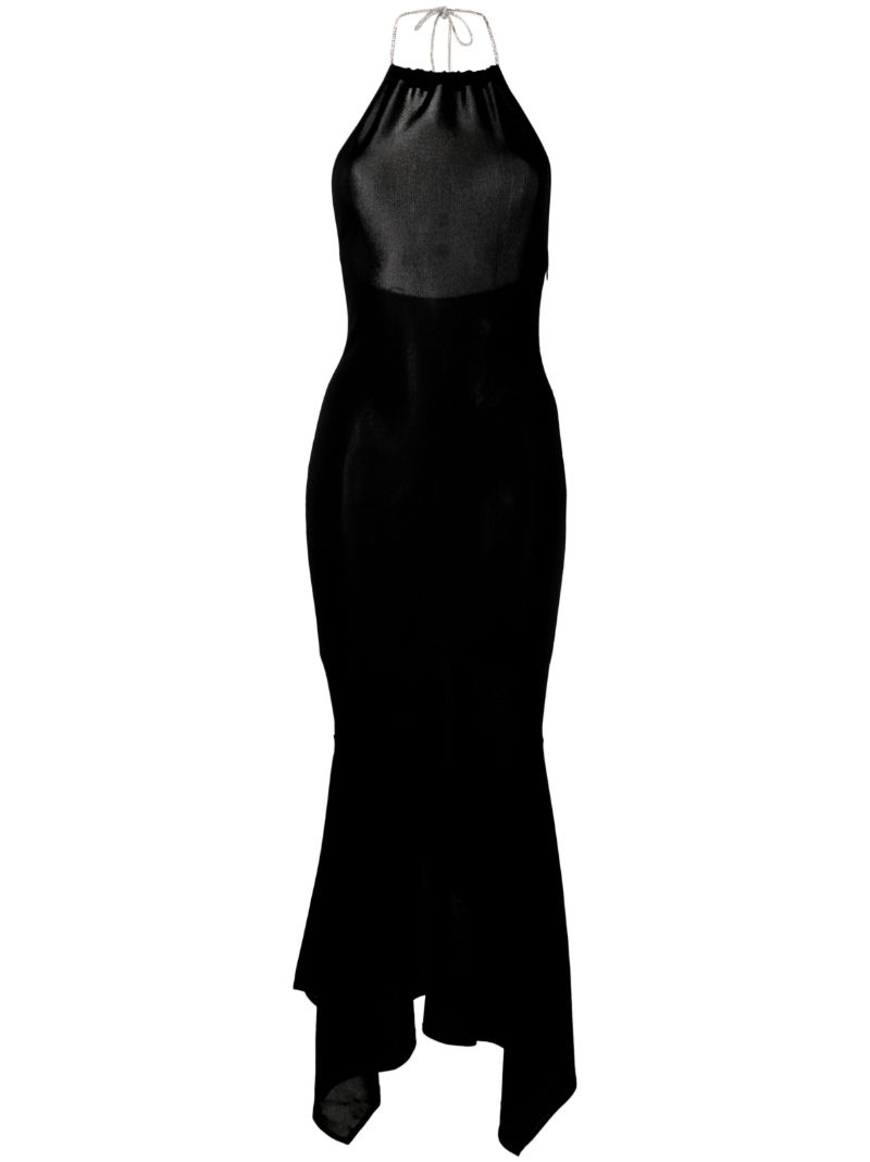 Black Halterneck Maxi Dress