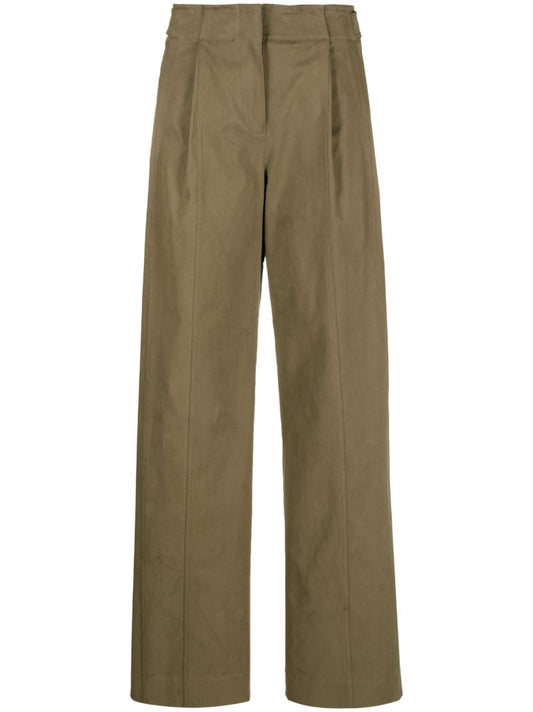 Green Wide-leg Trousers