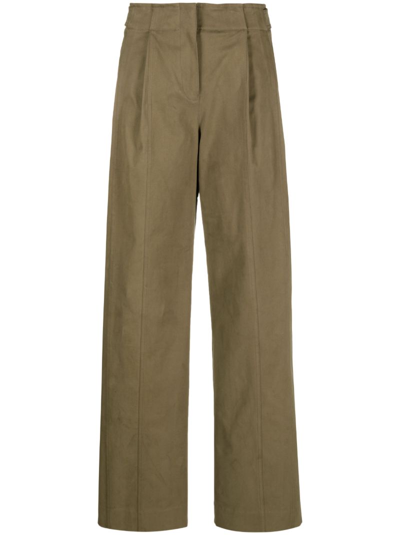 Green Wide-leg Trousers