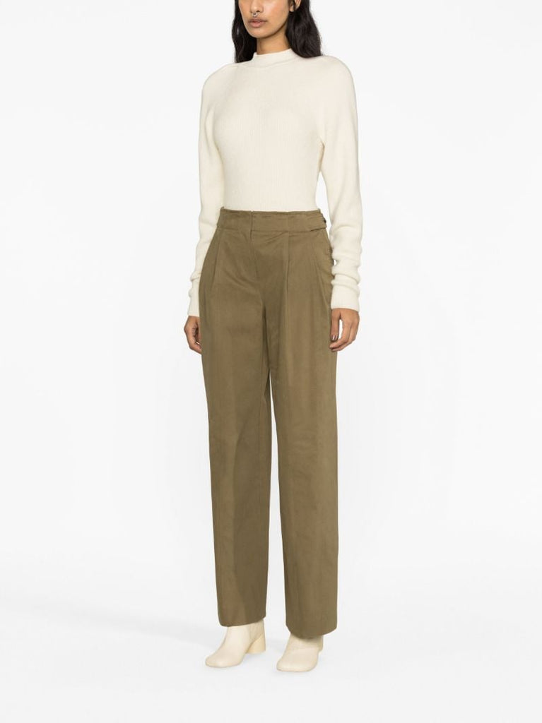 Green Wide-leg Trousers