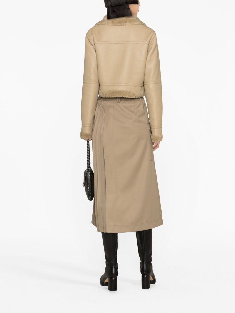 Brown Mustang Cropped Jacket