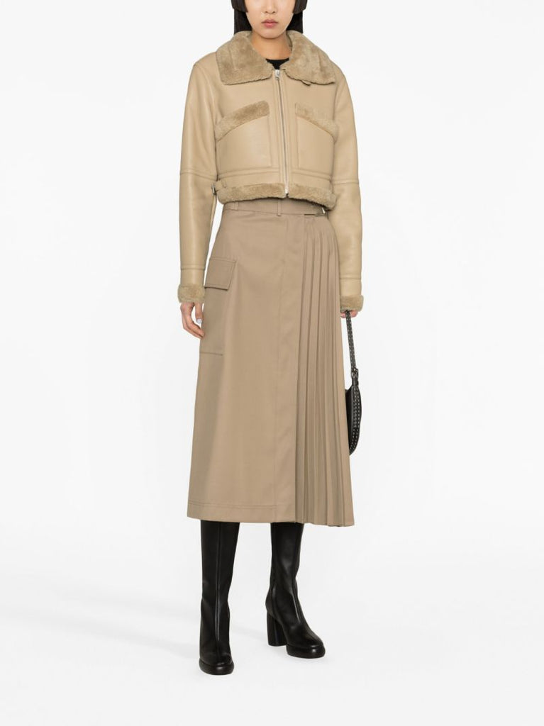 Brown Mustang Cropped Jacket