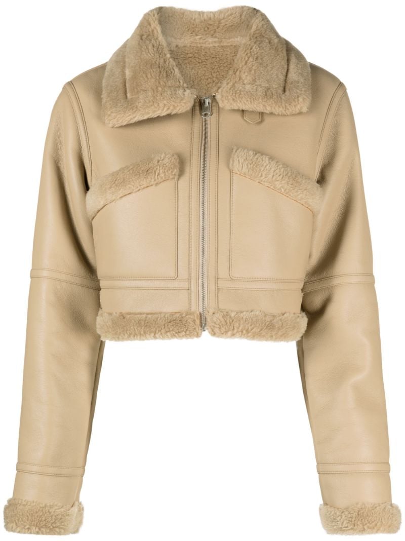 Brown Mustang Cropped Jacket
