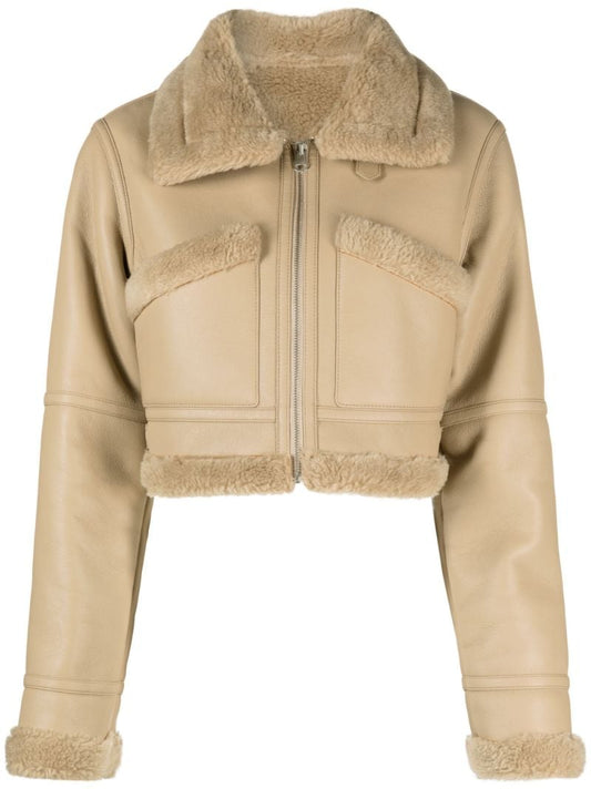 Brown Mustang Cropped Jacket