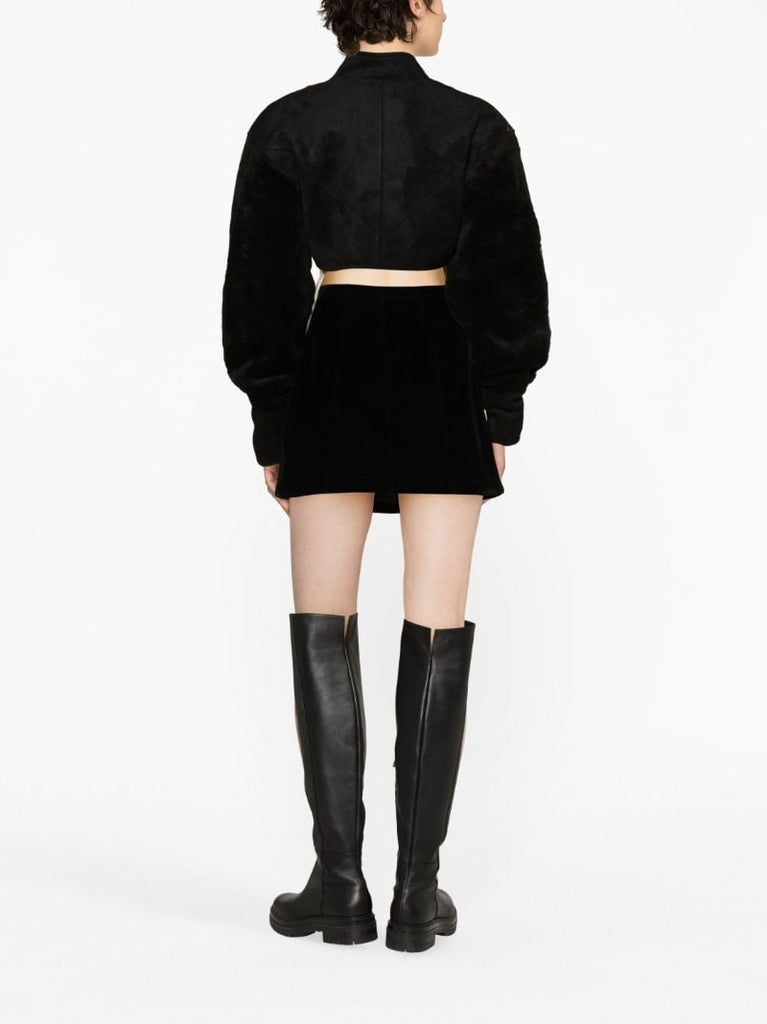 Faux-suede Bolero Jacket