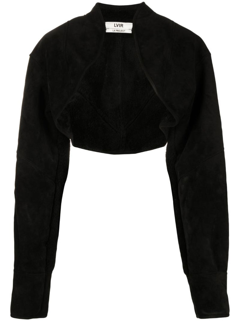 Faux-suede Bolero Jacket