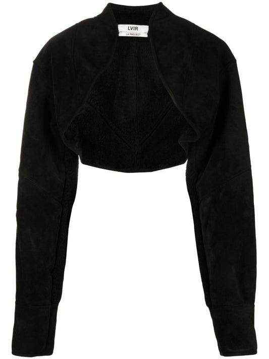 Faux-suede Bolero Jacket