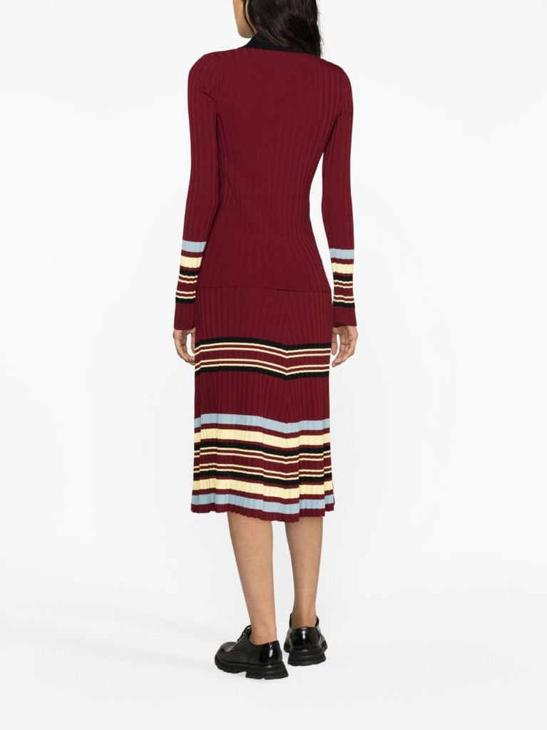 Red Wander Knitted Top