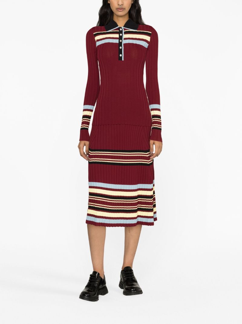 Red Wander Knitted Top