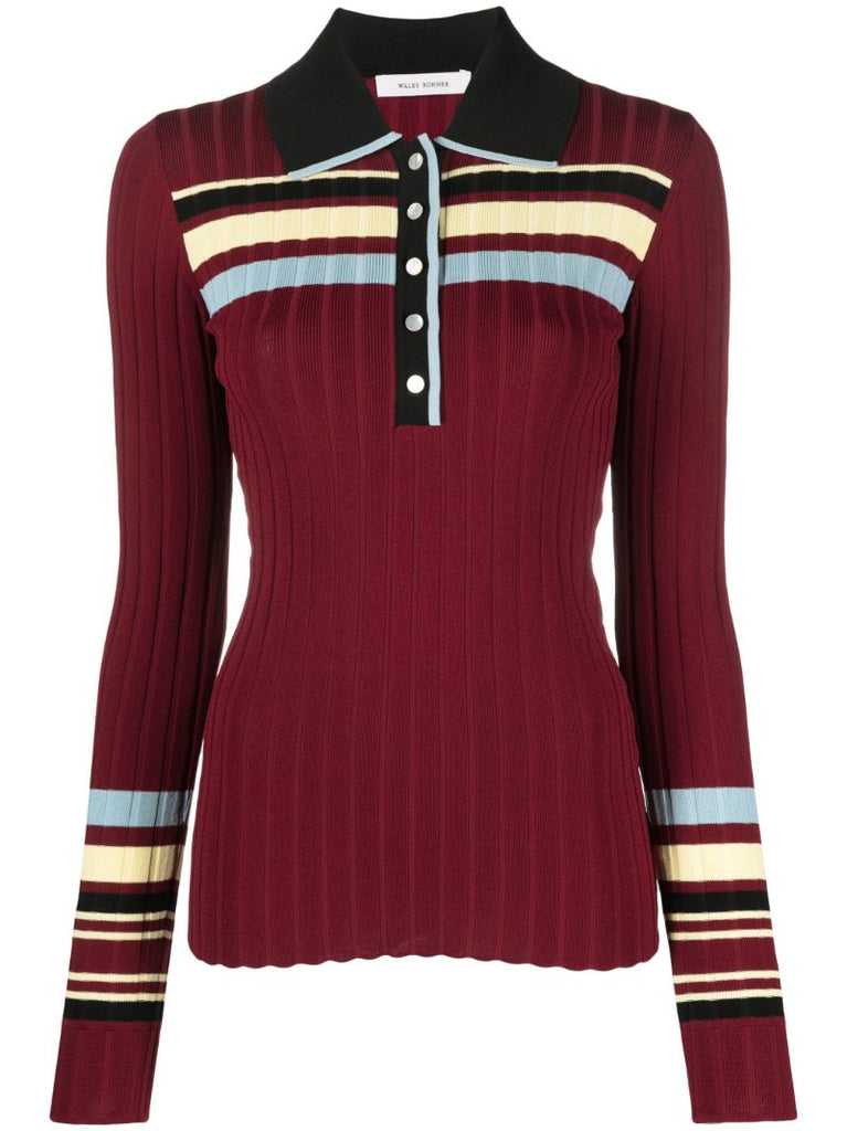 Red Wander Knitted Top