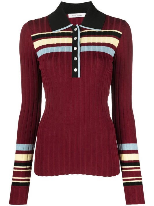 Red Wander Knitted Top