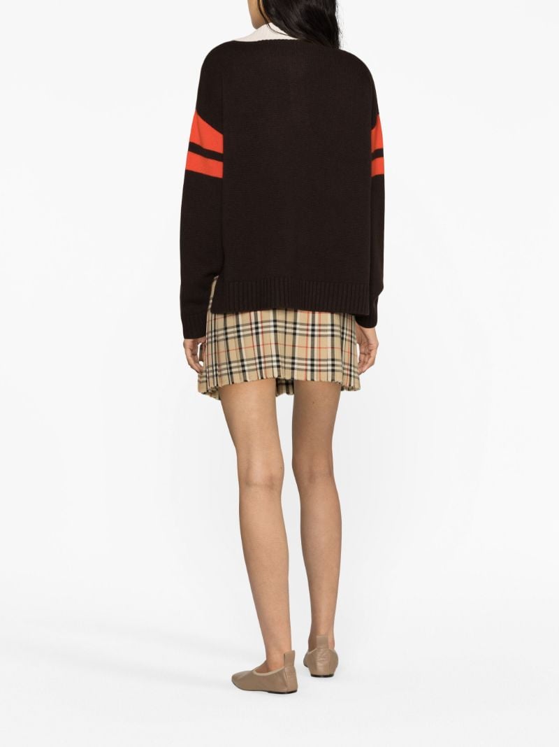 Black Calm Logo-patch Wool Polo Top