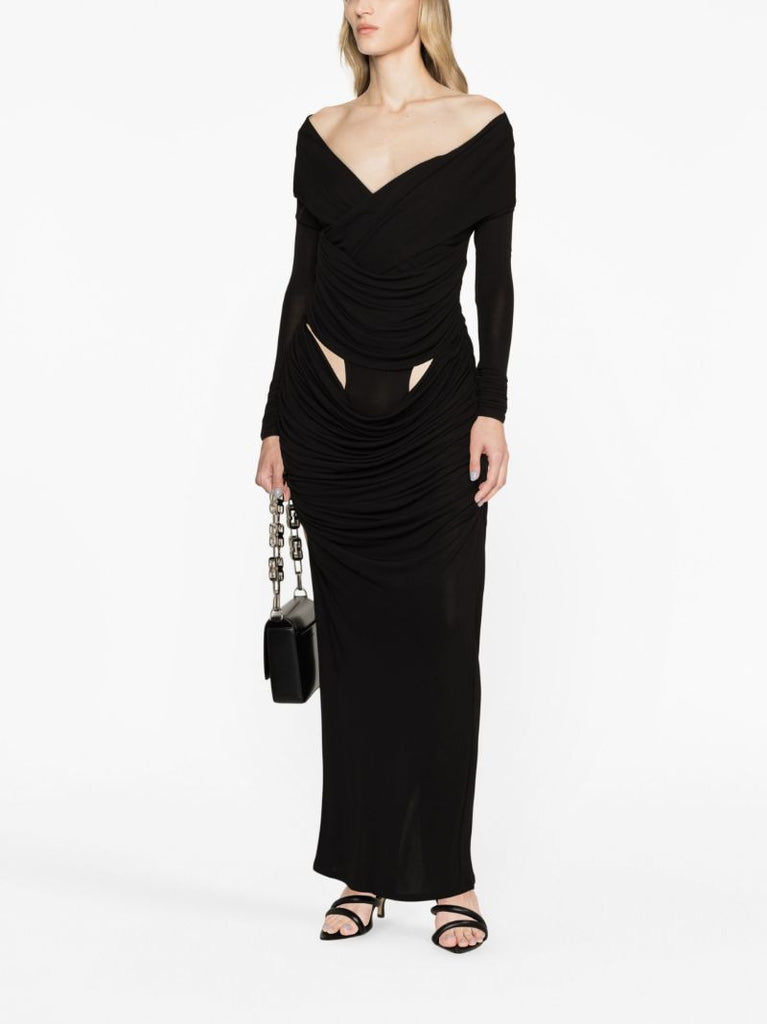 Black Otto Cut-out Maxi Dress