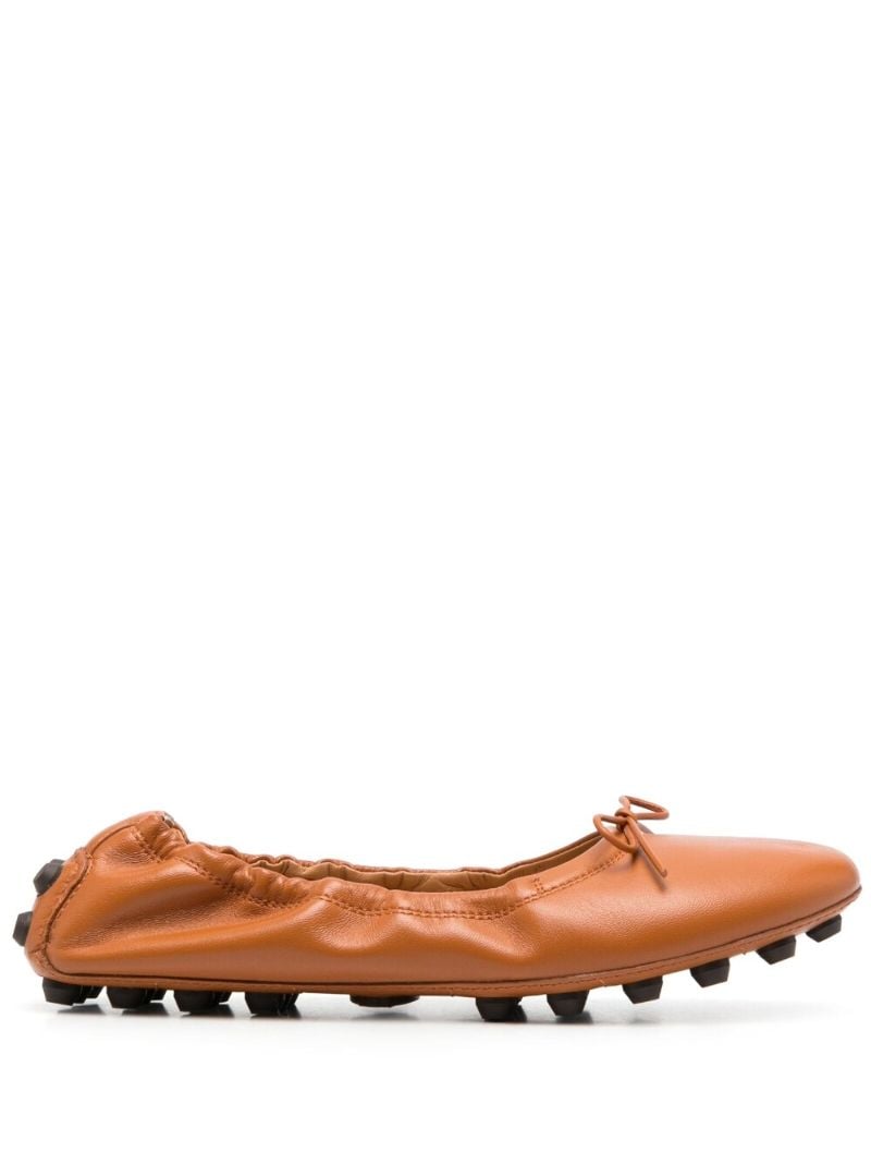 Brown Gommino Ballerina Shoes