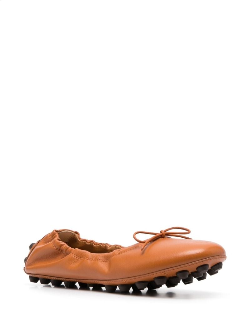 Brown Gommino Ballerina Shoes