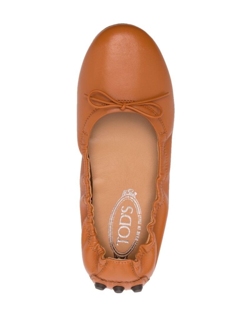 Brown Gommino Ballerina Shoes