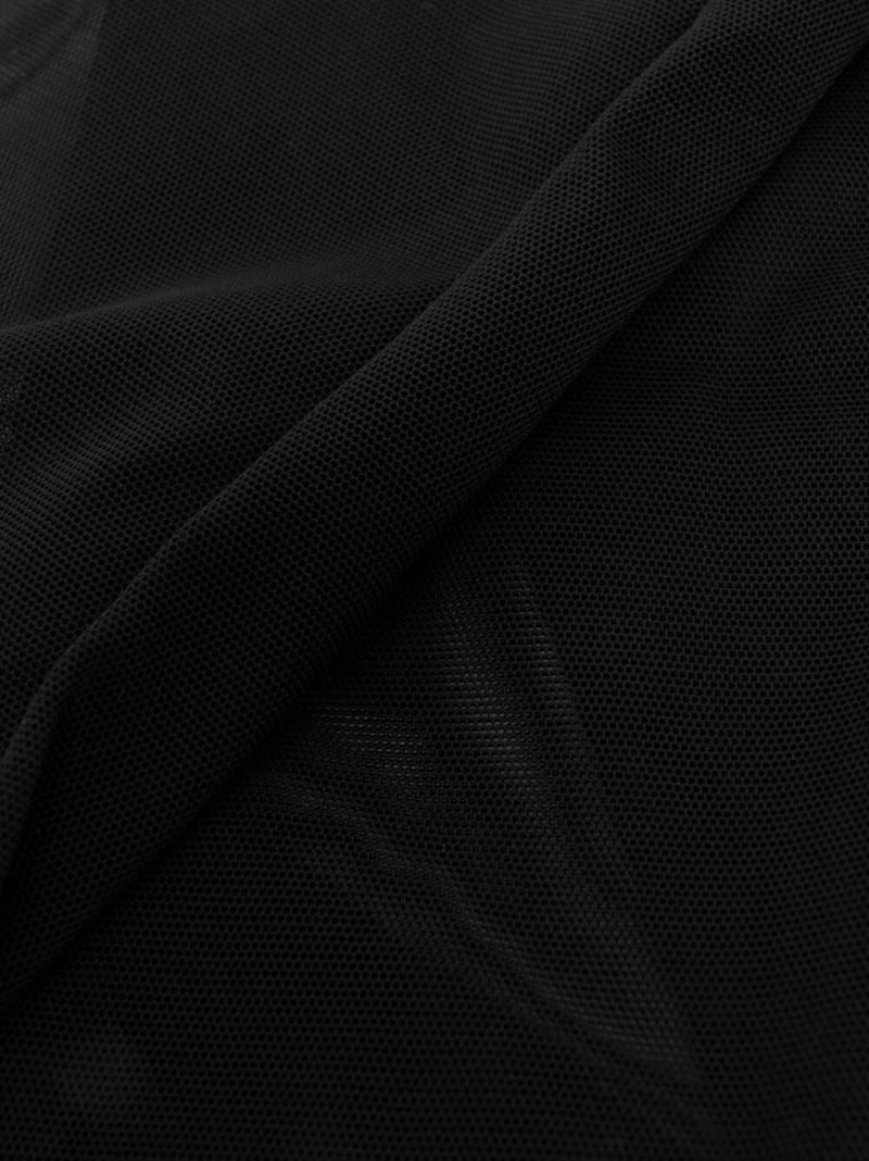 Black Stretch Long Gloves