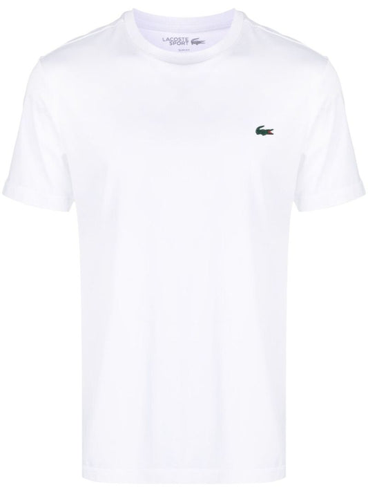 White Embroidered Logo T-shirt
