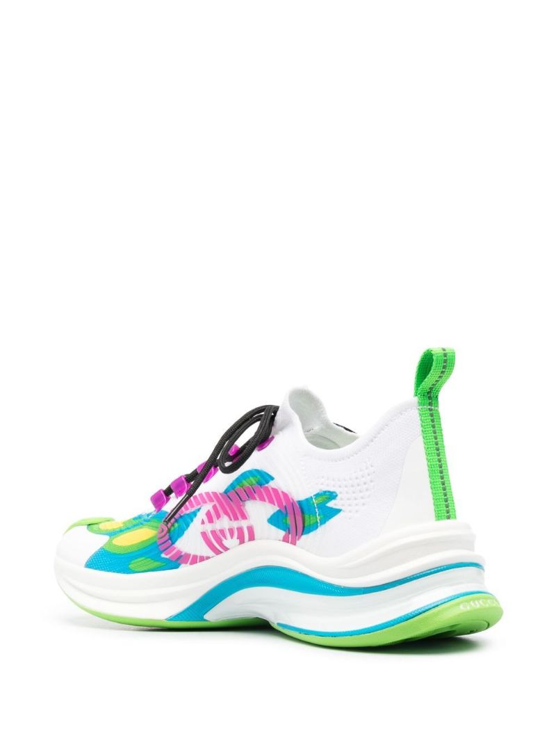 White Run Low Top Sneakers