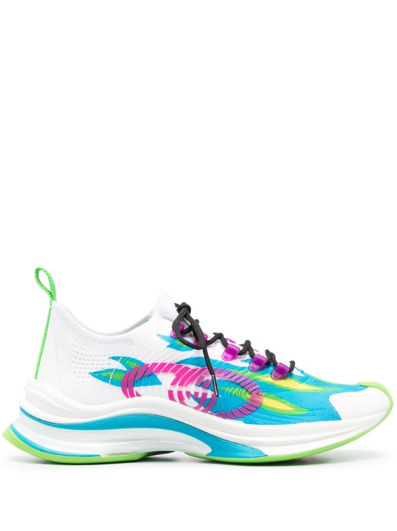 White Run Low Top Sneakers