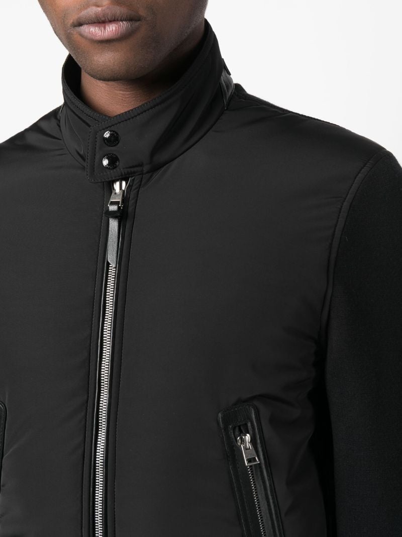 Black Zip-up Bomber Jacket
