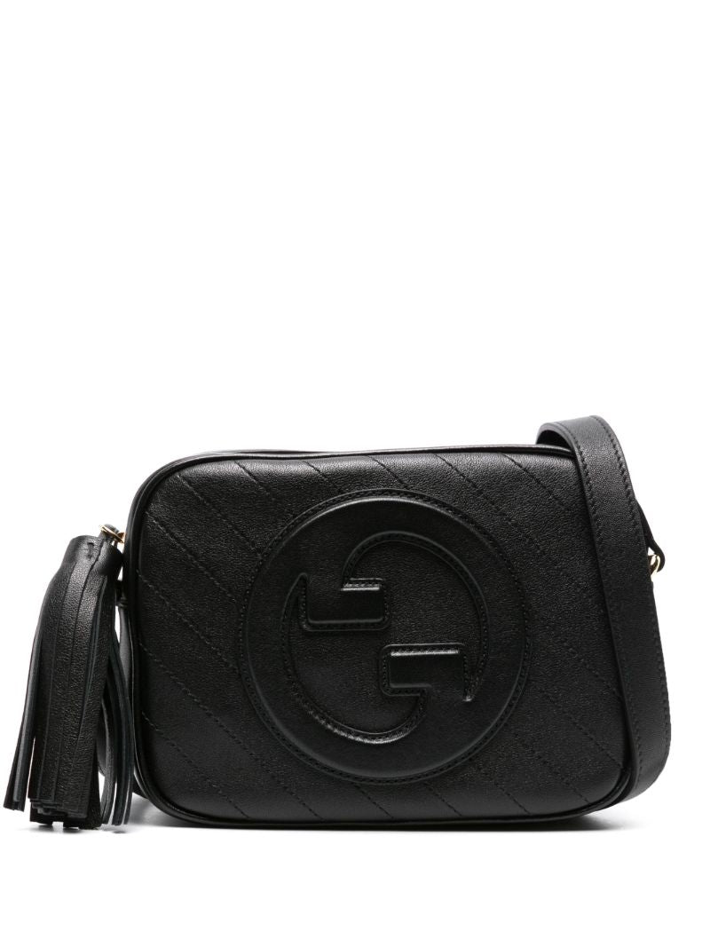 Black Blondie Leather Shoulder Bag