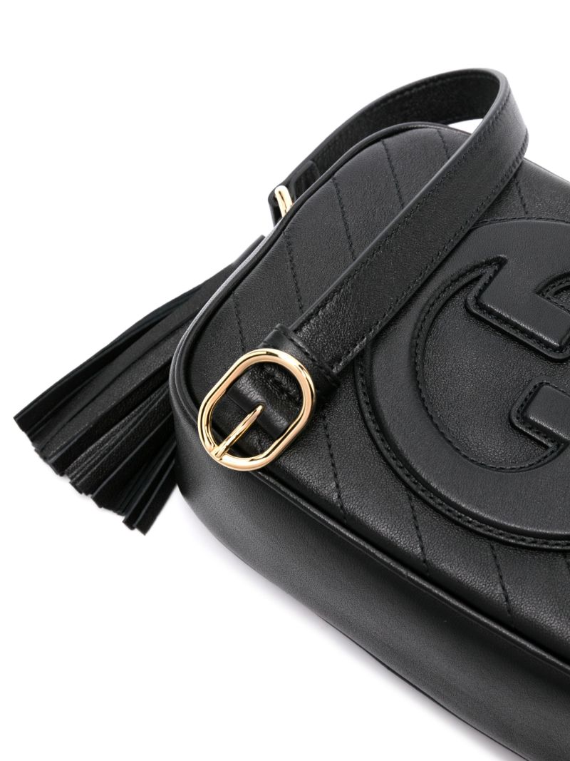Black Blondie Leather Shoulder Bag