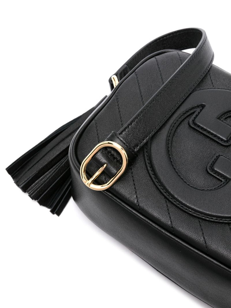 Black Blondie Leather Shoulder Bag