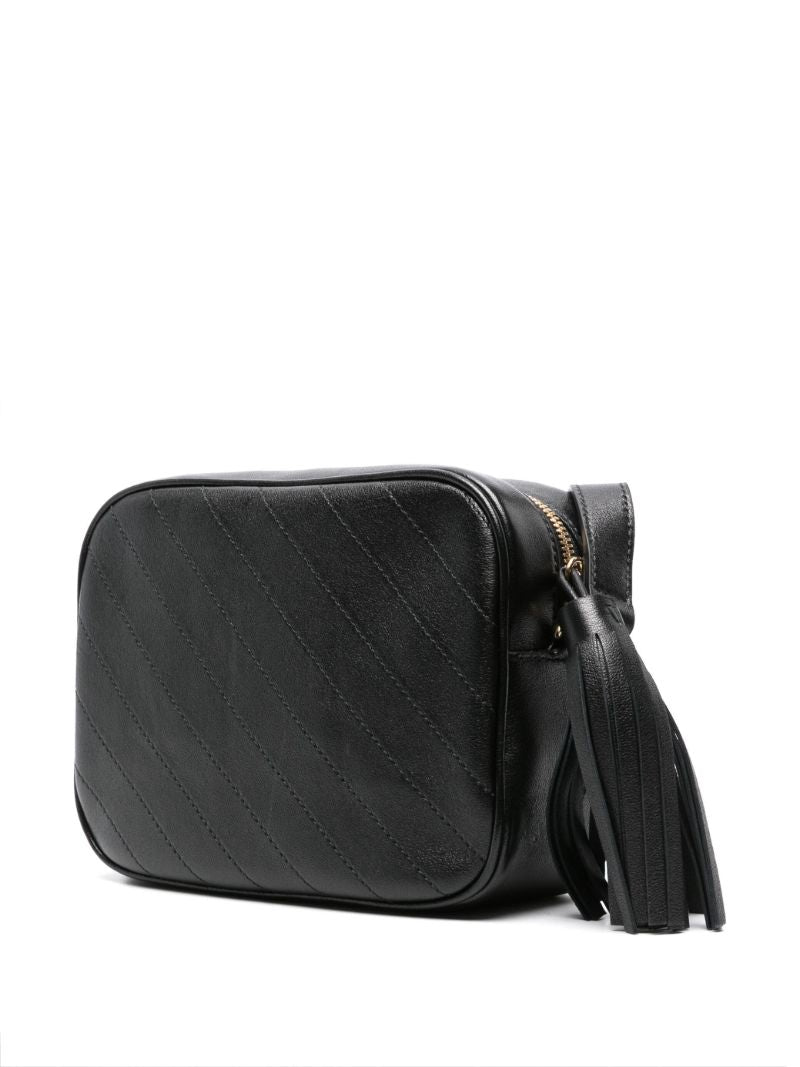 Black Blondie Leather Shoulder Bag