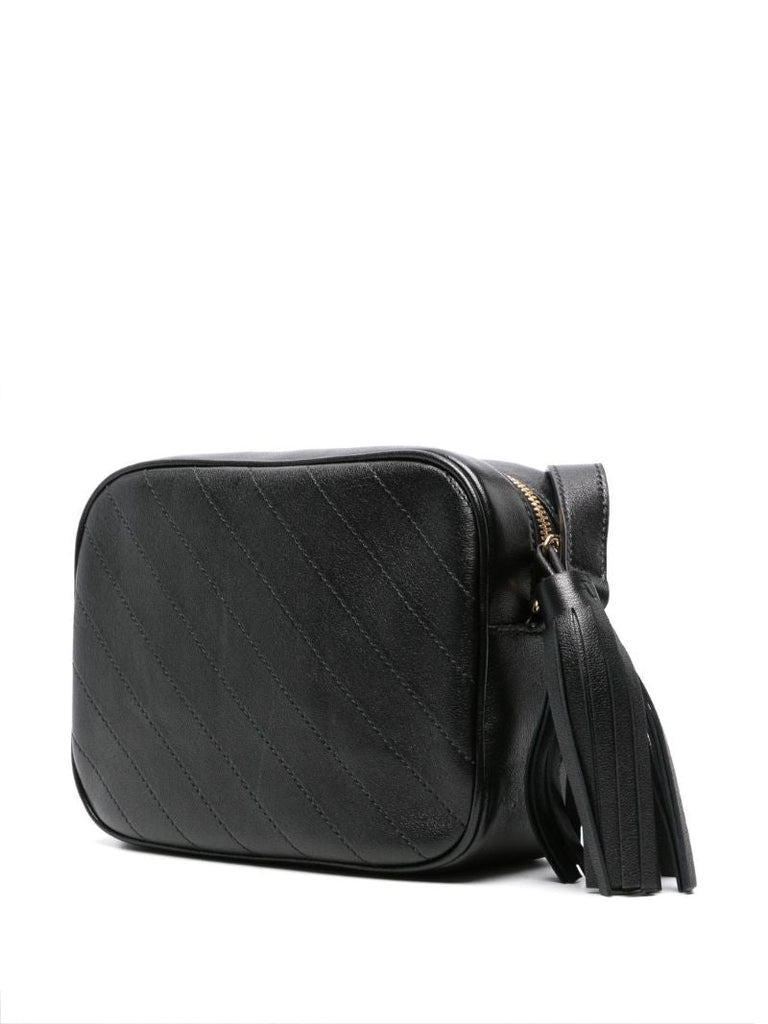 Black Blondie Leather Shoulder Bag