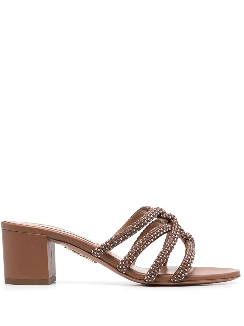 Brown Moondust 50 Leather Mules