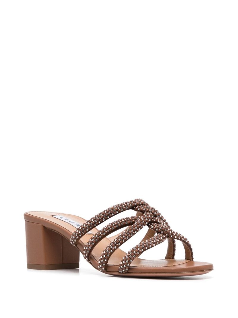 Brown Moondust 50 Leather Mules