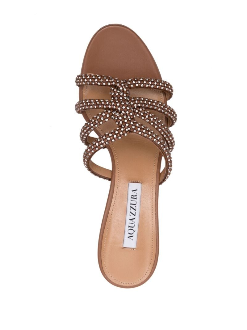 Brown Moondust 50 Leather Mules