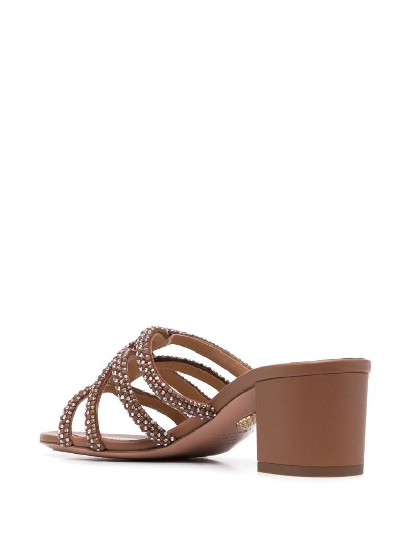 Brown Moondust 50 Leather Mules