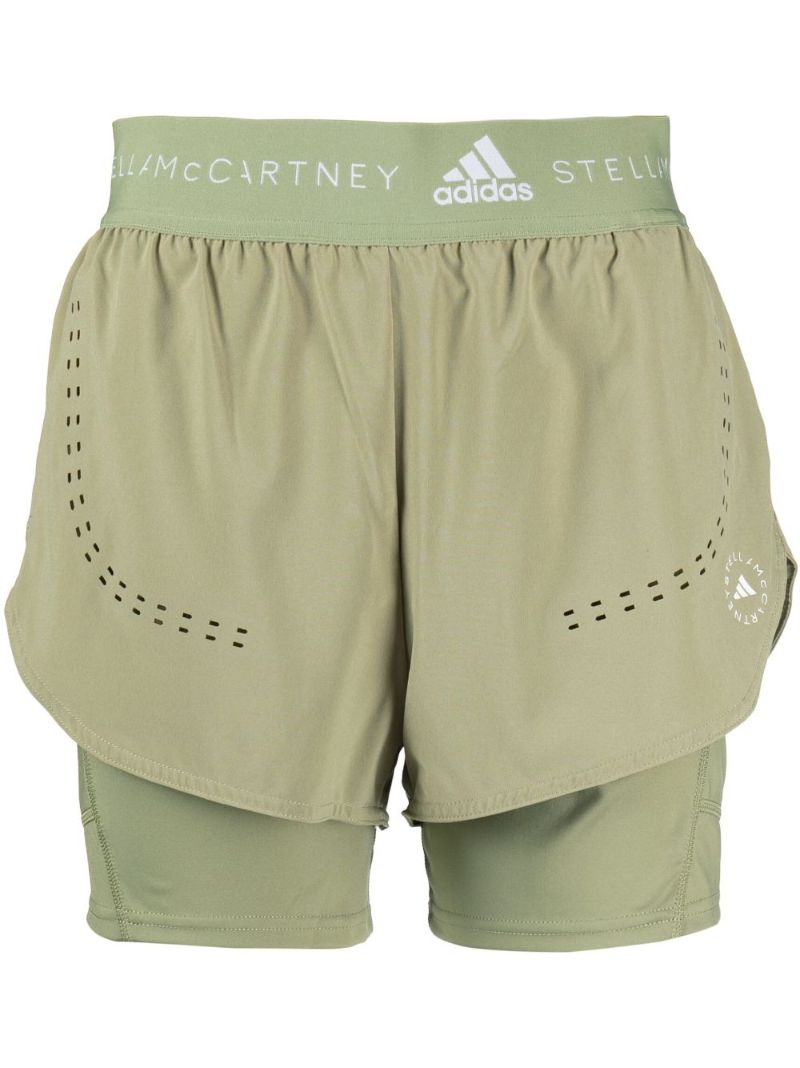 Green Truepurpose Two-in-one Performance Shorts