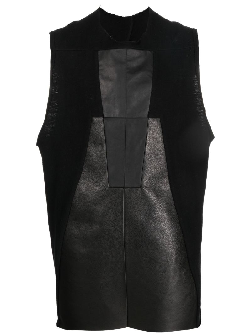 Black Luxor Panelled Tank Top