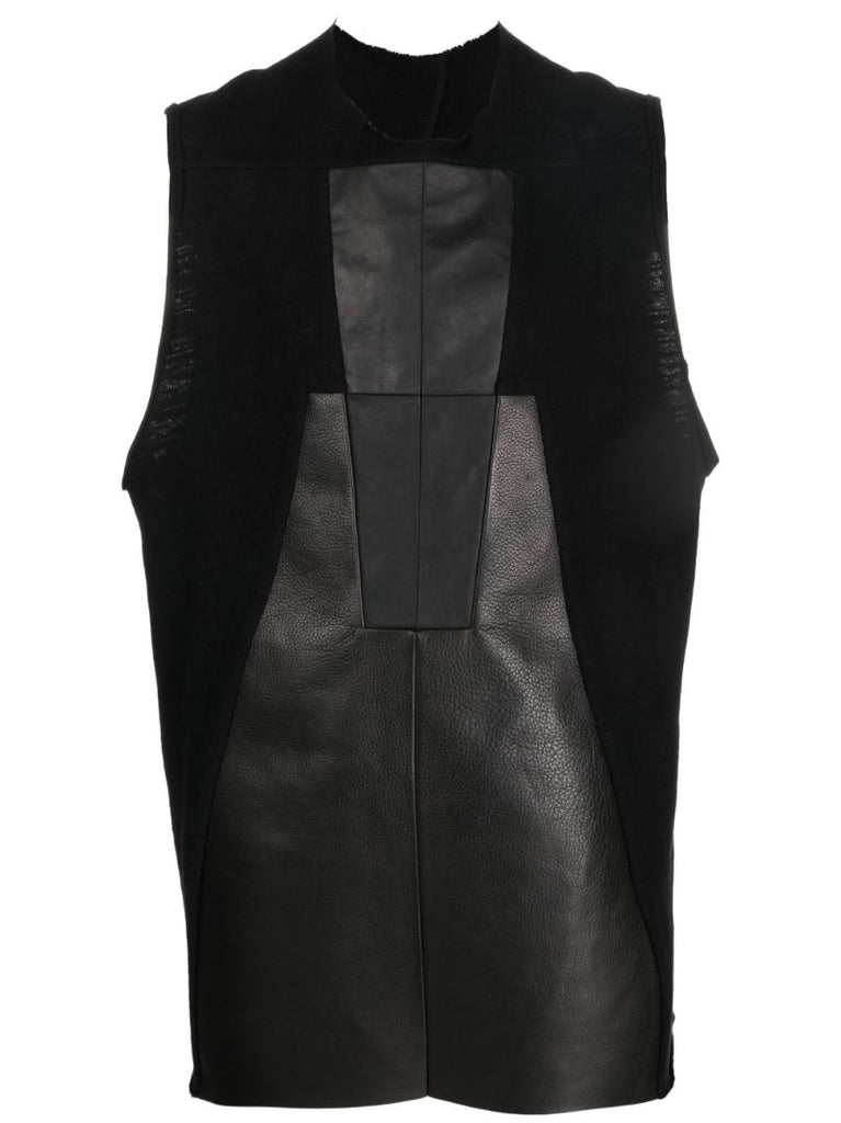Black Luxor Panelled Tank Top